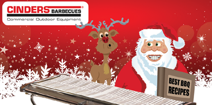 Cinders Barbecues Santa