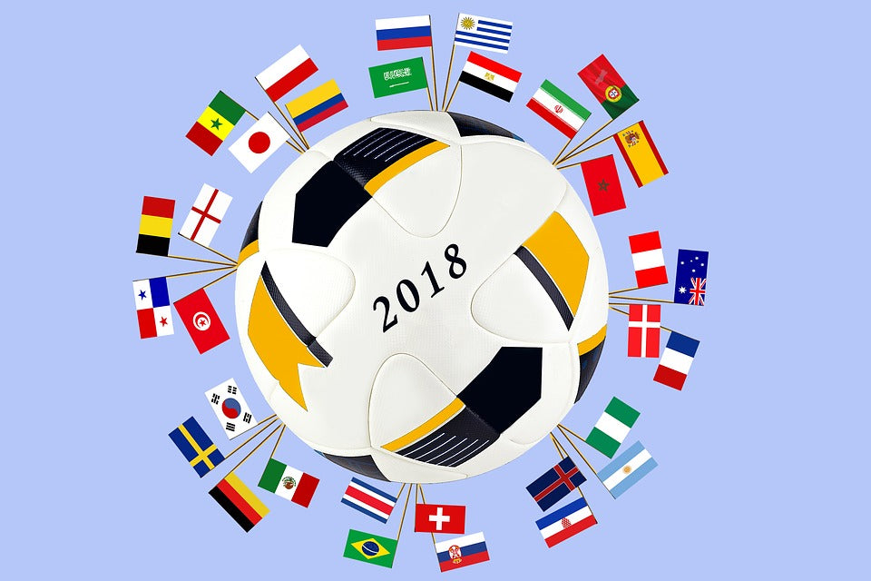 football with world flags illustration graphic