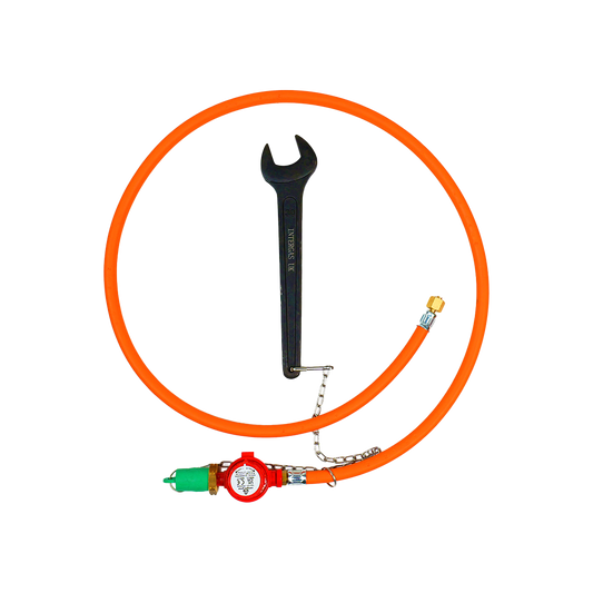 Adjustable Regulator/Hose Assembly c/w Spanner