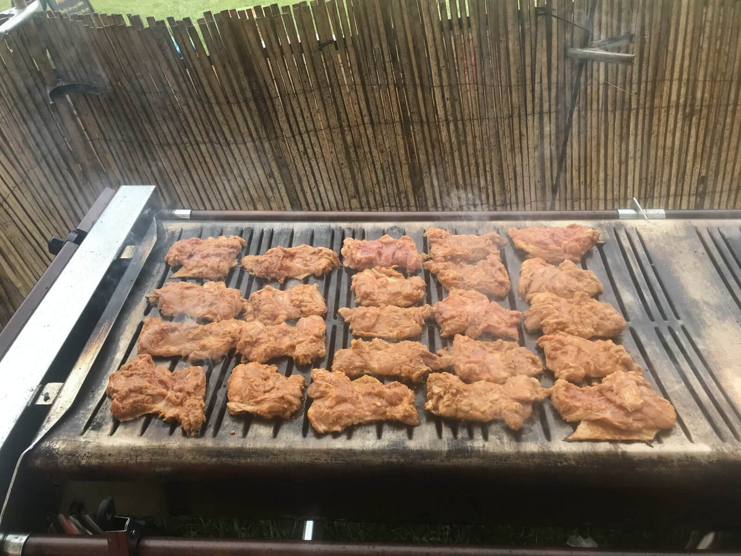 Grilled Festival Chicken on Cinders BBQ Grill