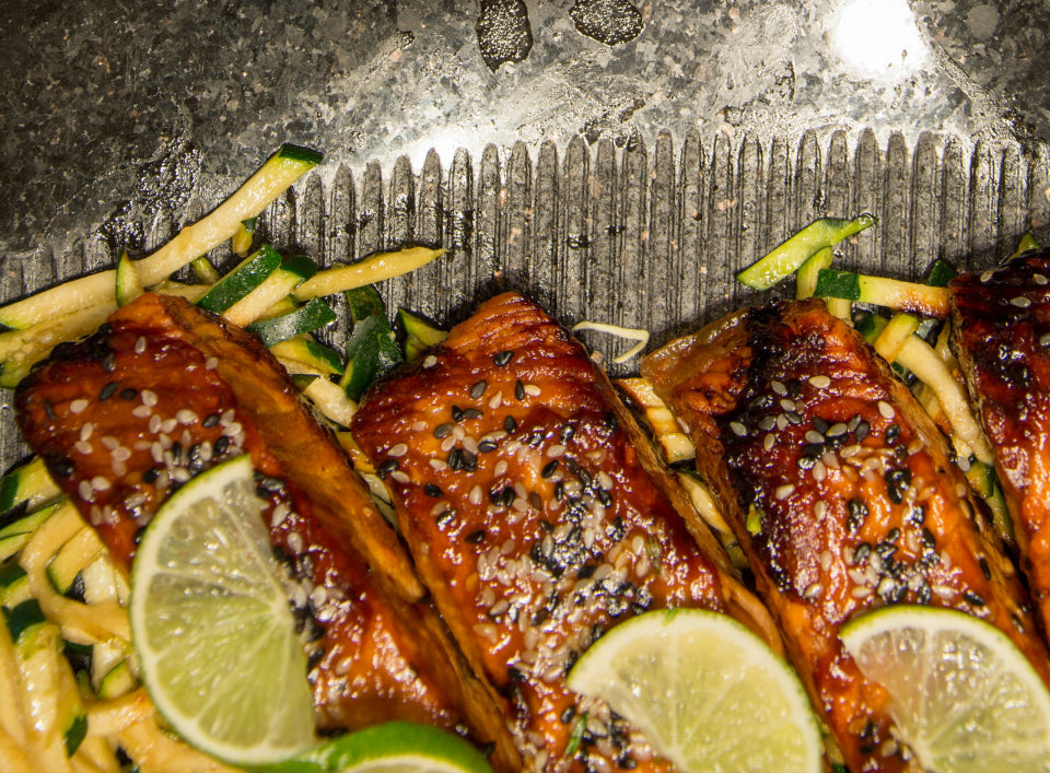 Chef Cooking on Cinders Barbecue Grill