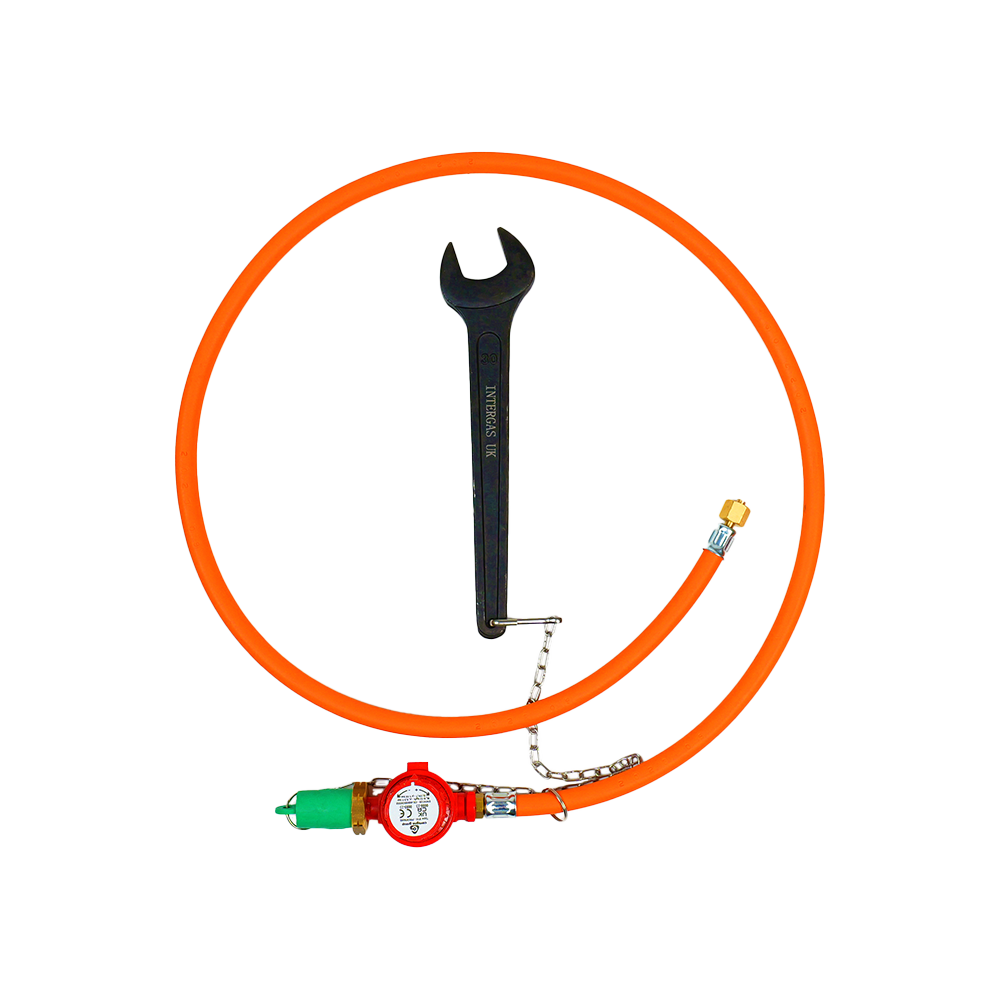 Adjustable Regulator/Hose Assembly c/w Spanner