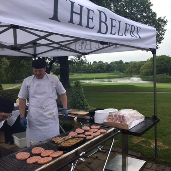 Cinders barbecue in action at outdoor event