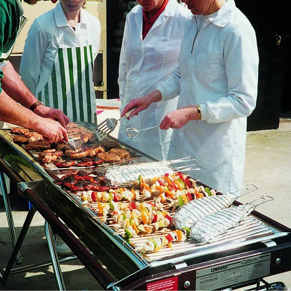 Outdoor cooking with Cinders heavy-duty BBQ grills